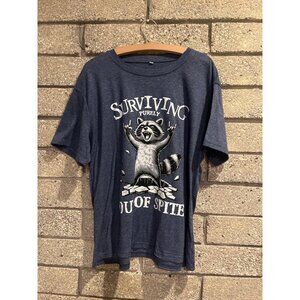 Surviving Purely Out Of Spite Graphic T-Shirt Heather Blue XL
